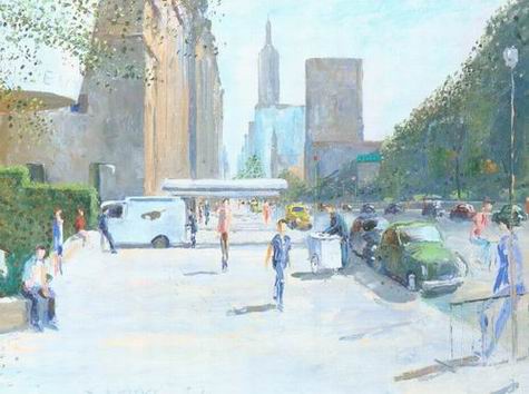 New York oil painting